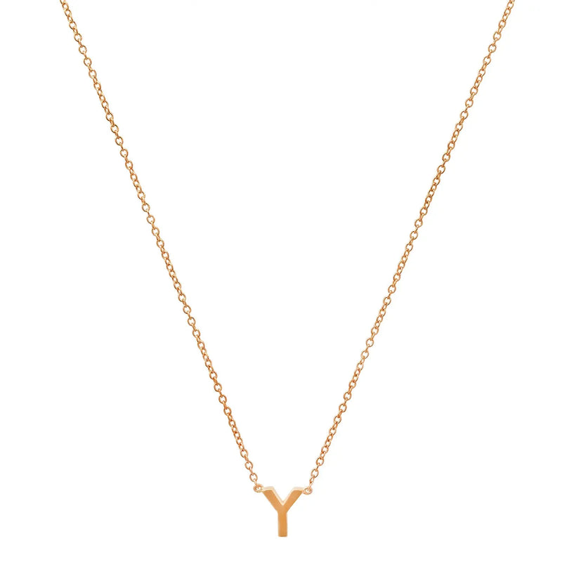 Precious Gold Initial Necklace Paul Jewelry Inc