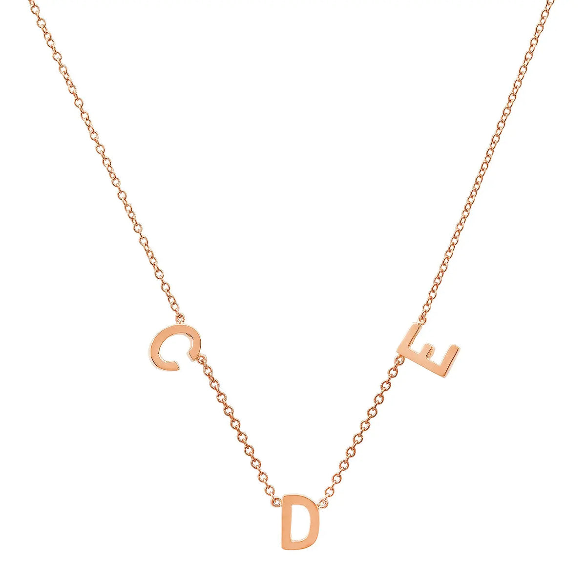 Precious Multi Gold Initial Necklace Paul Jewelry Inc