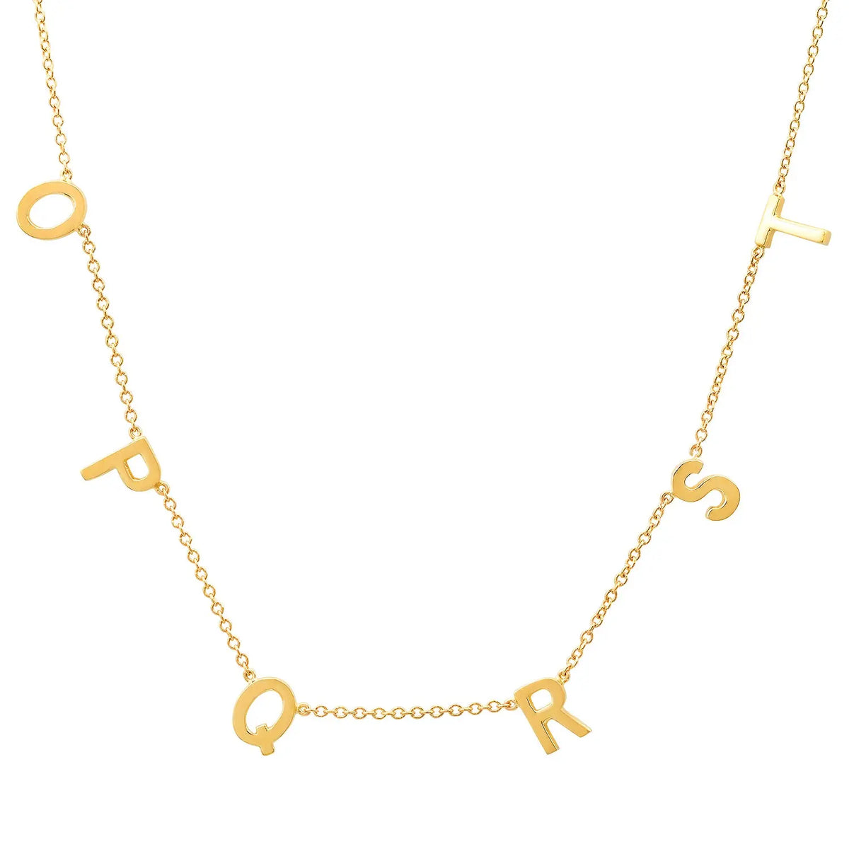 Precious Multi Gold Initial Necklace Paul Jewelry Inc