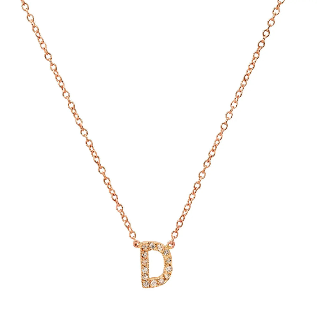 Dainty Diamond Initial Necklace Paul Jewelry Inc