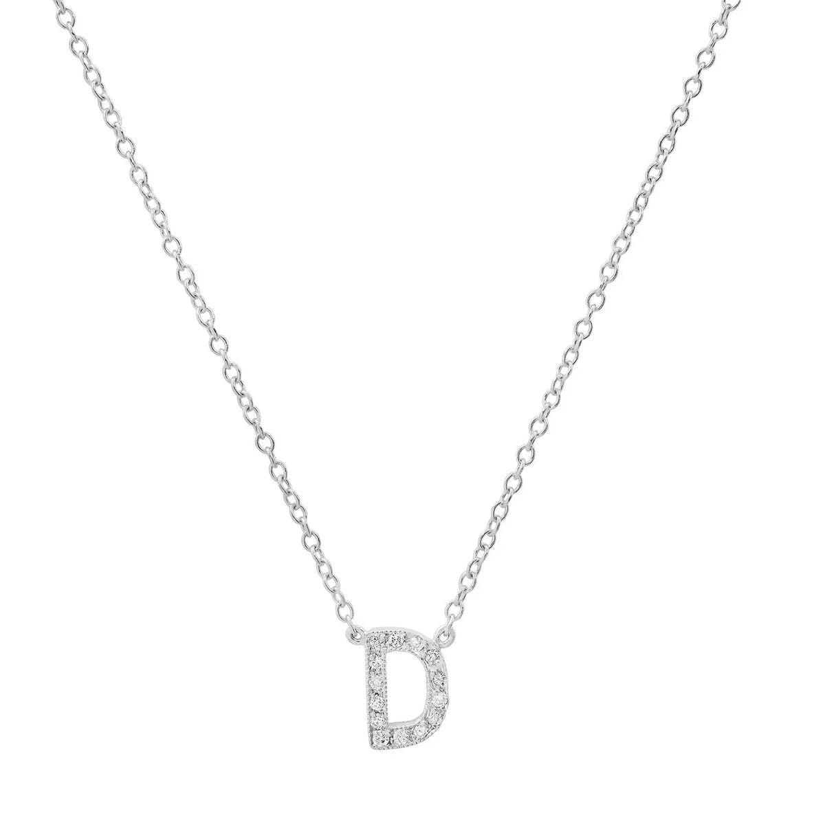 Dainty Diamond Initial Necklace Paul Jewelry Inc