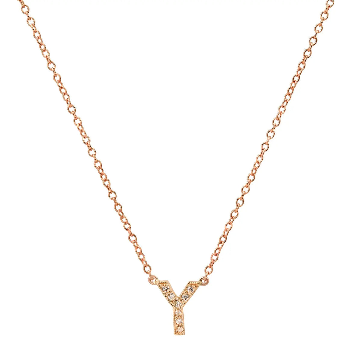 Dainty Diamond Initial Necklace Paul Jewelry Inc