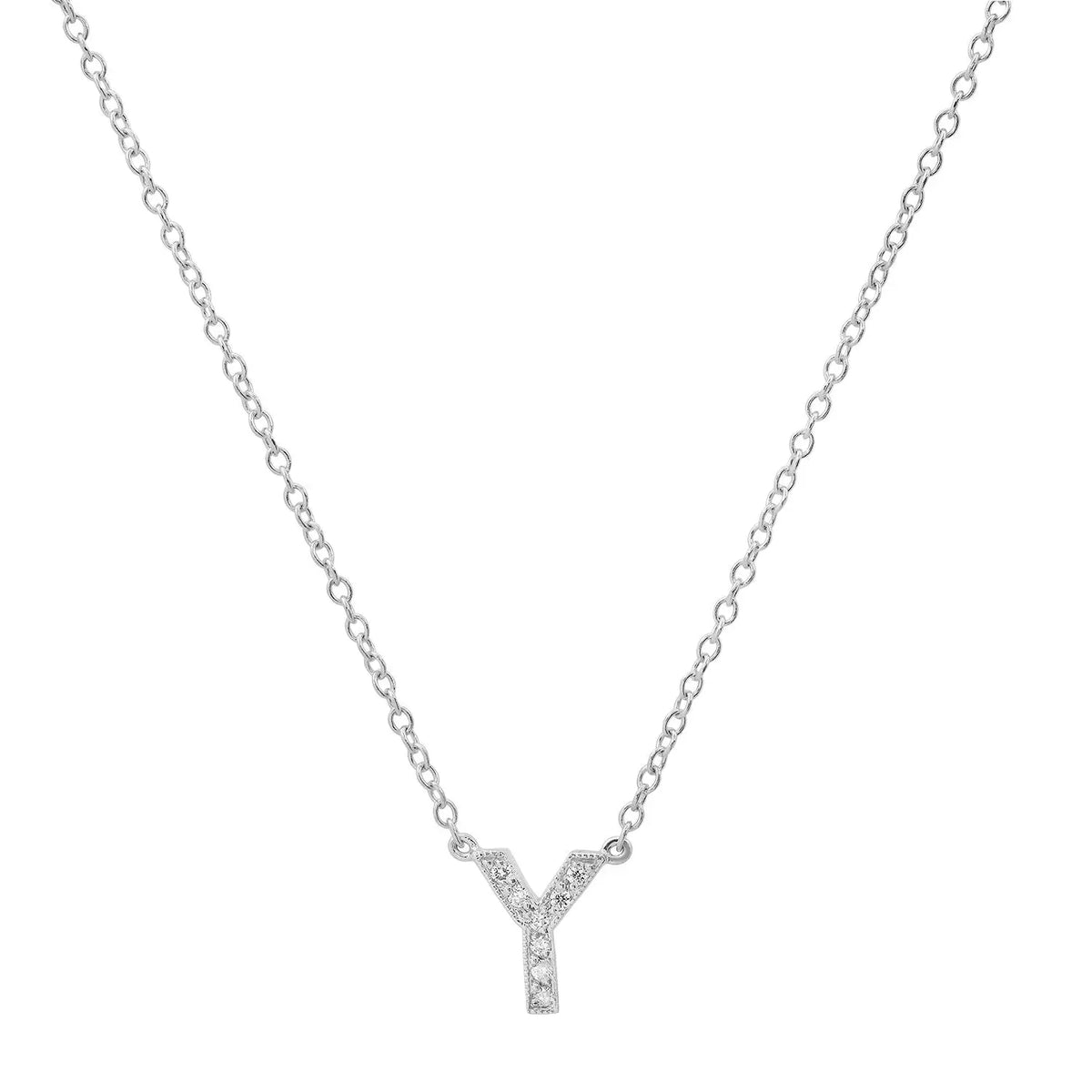 Dainty Diamond Initial Necklace Paul Jewelry Inc