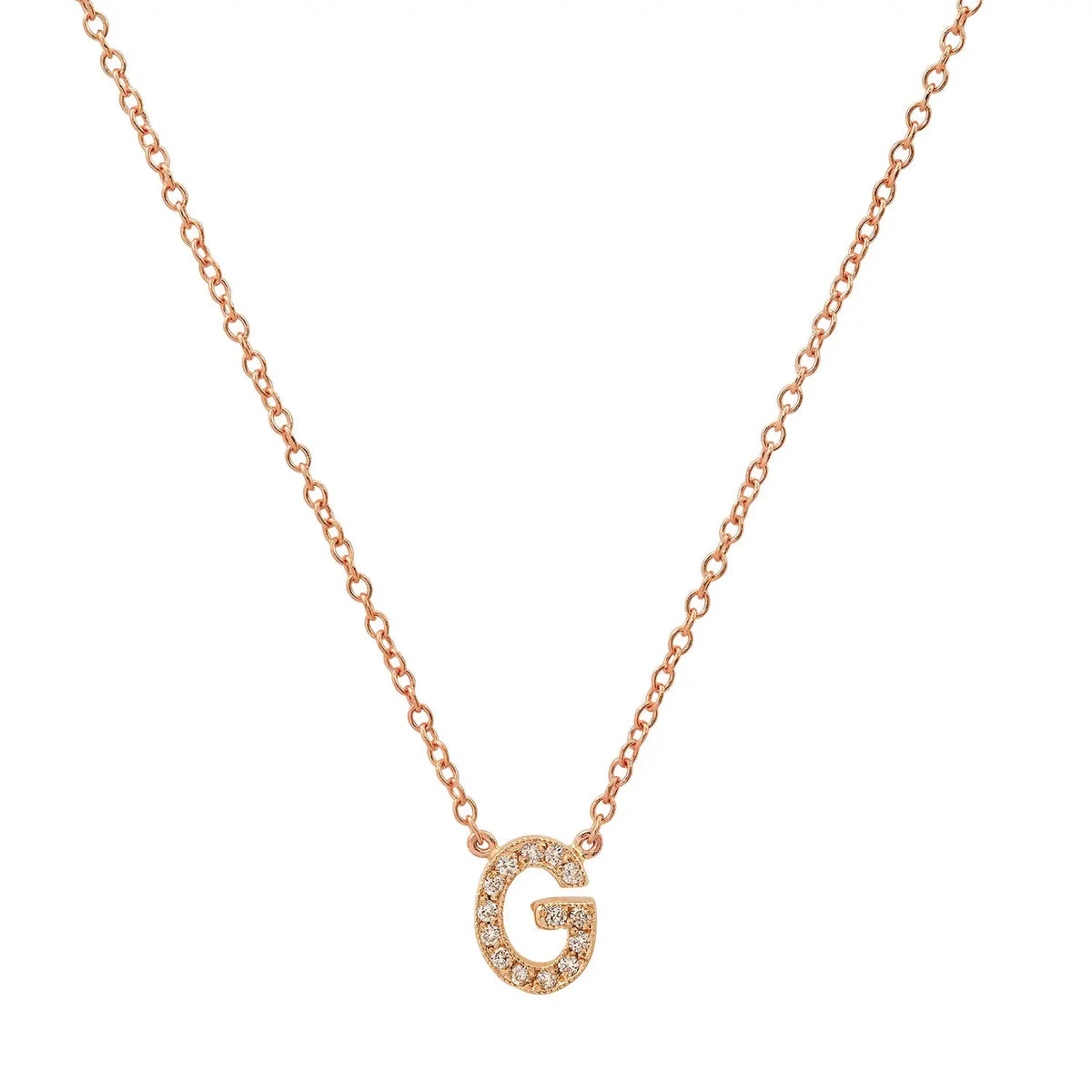 Dainty Diamond Initial Necklace Paul Jewelry Inc