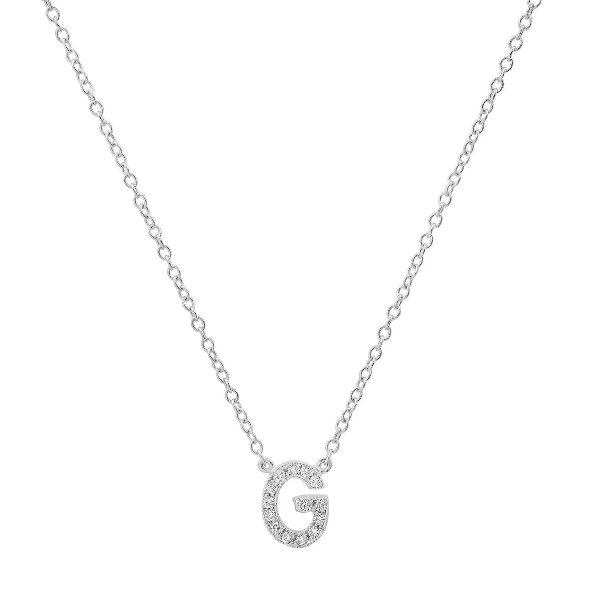 Dainty Diamond Initial Necklace Paul Jewelry Inc