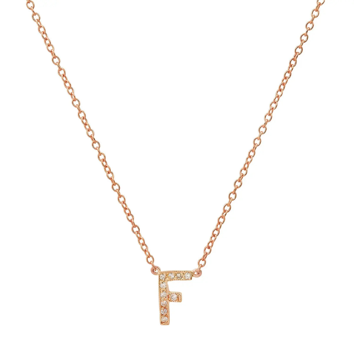 Dainty Diamond Initial Necklace Paul Jewelry Inc