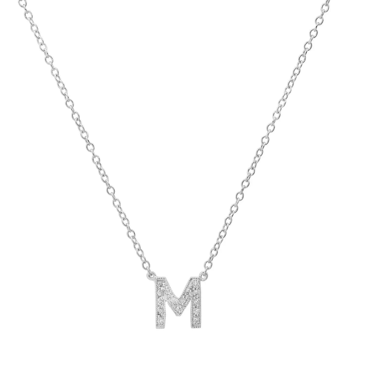 Dainty Diamond Initial Necklace Paul Jewelry Inc