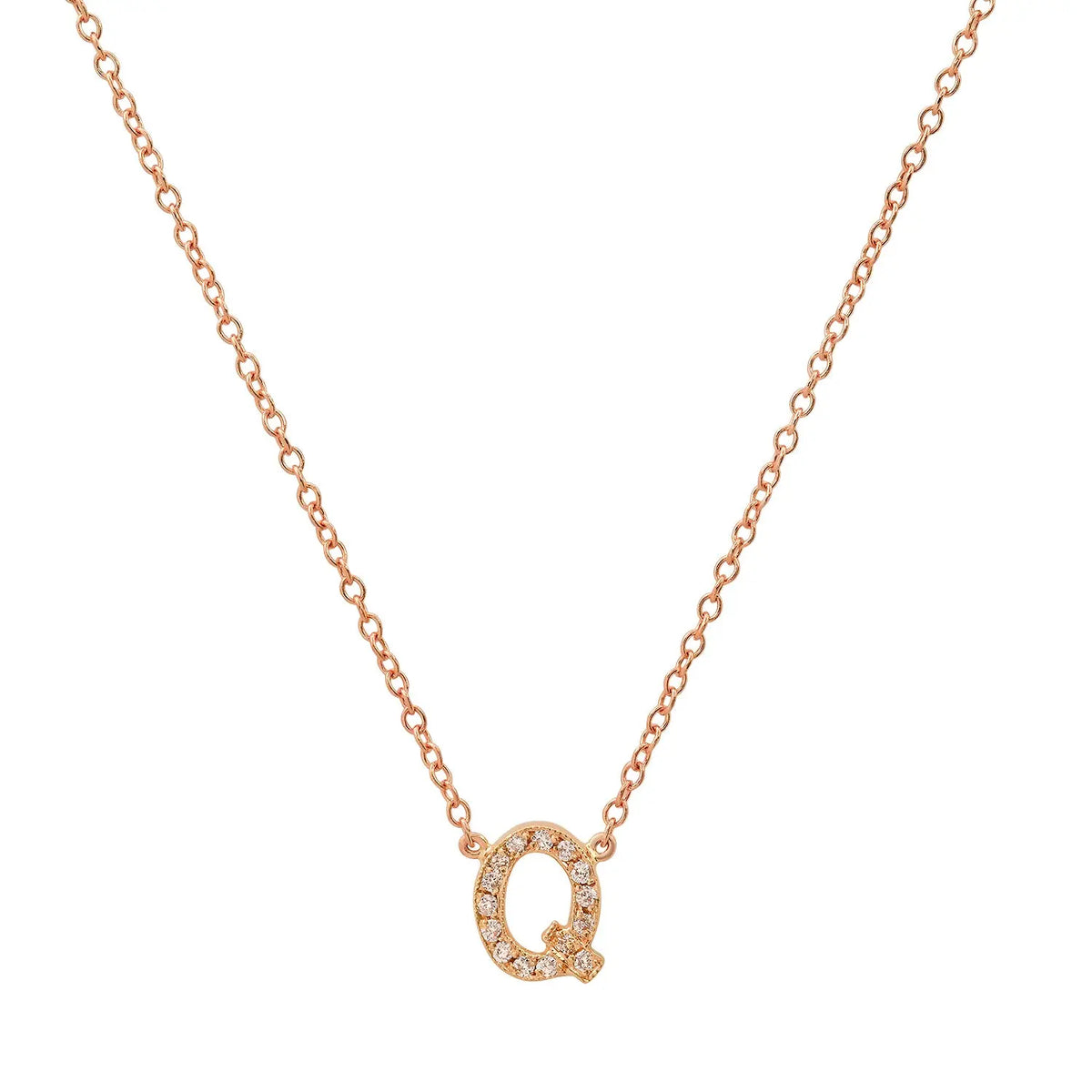 Dainty Diamond Initial Necklace Paul Jewelry Inc