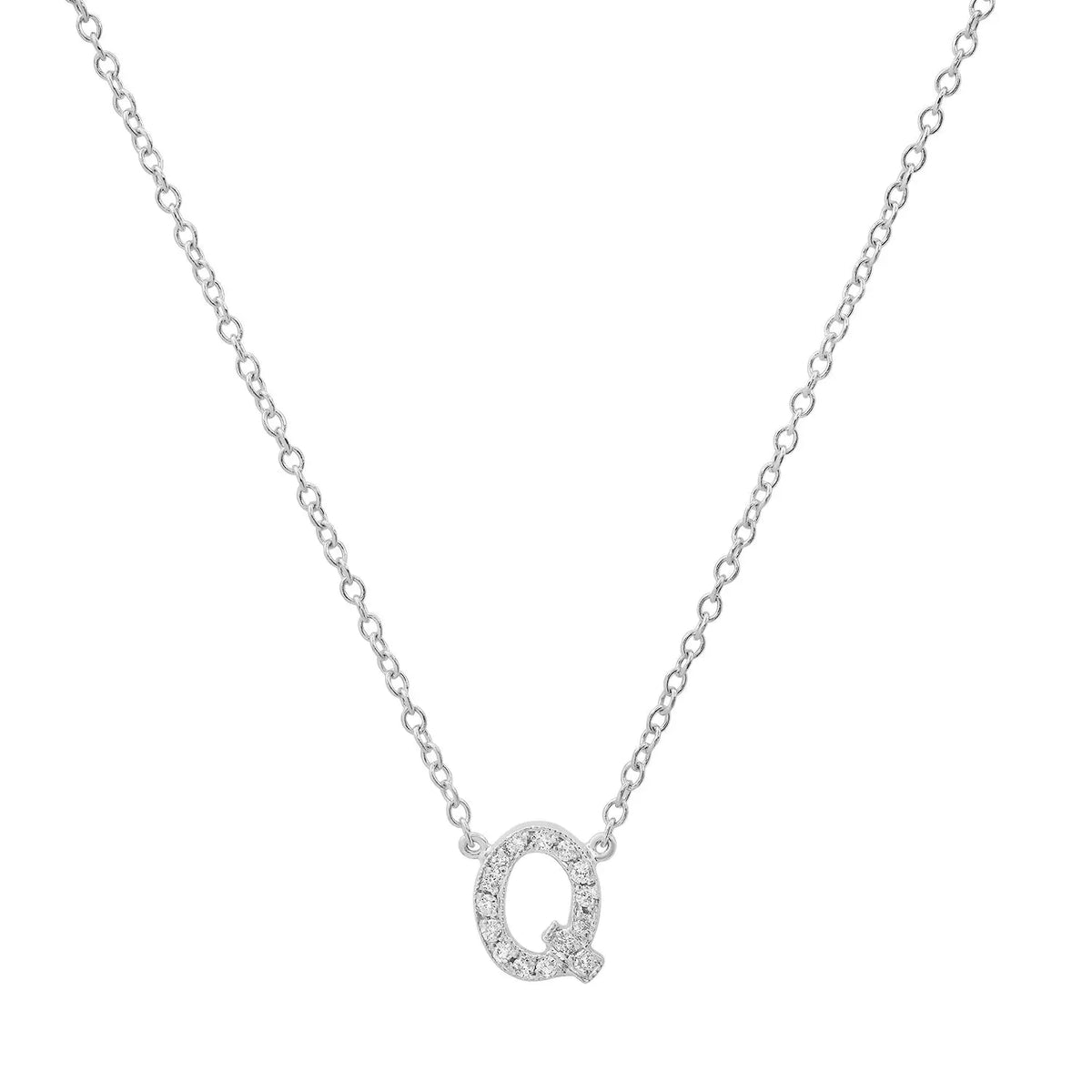 Dainty Diamond Initial Necklace Paul Jewelry Inc