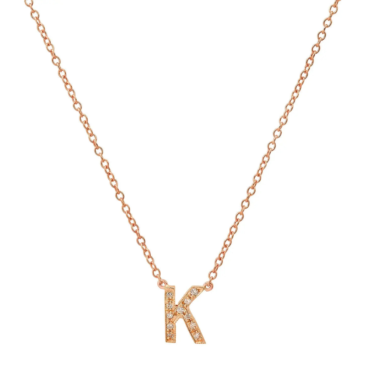 Dainty Diamond Initial Necklace Paul Jewelry Inc