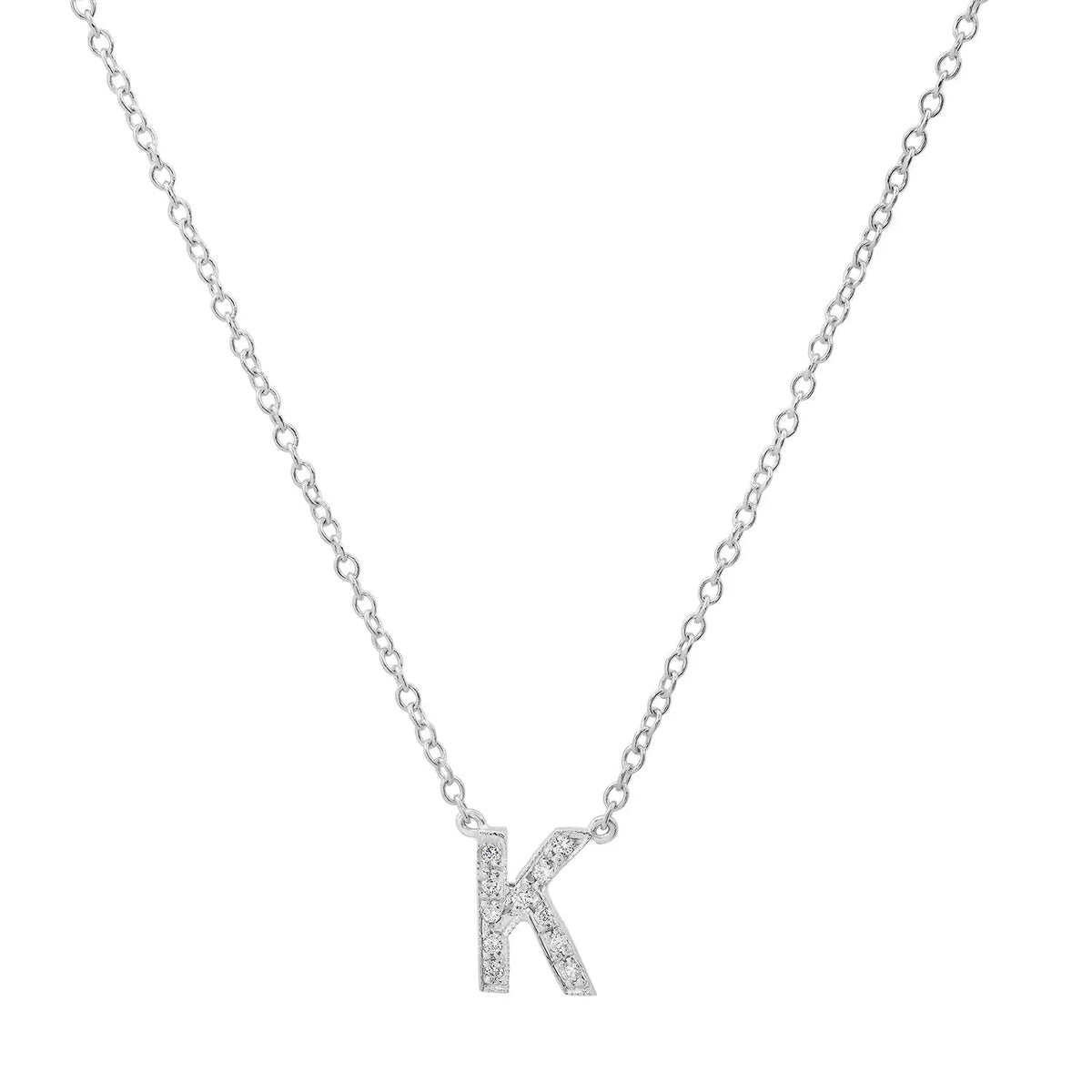 Dainty Diamond Initial Necklace Paul Jewelry Inc