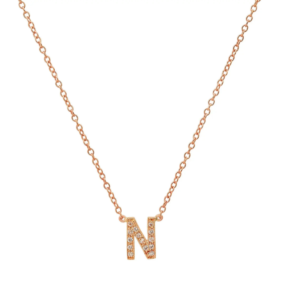 Dainty Diamond Initial Necklace Paul Jewelry Inc