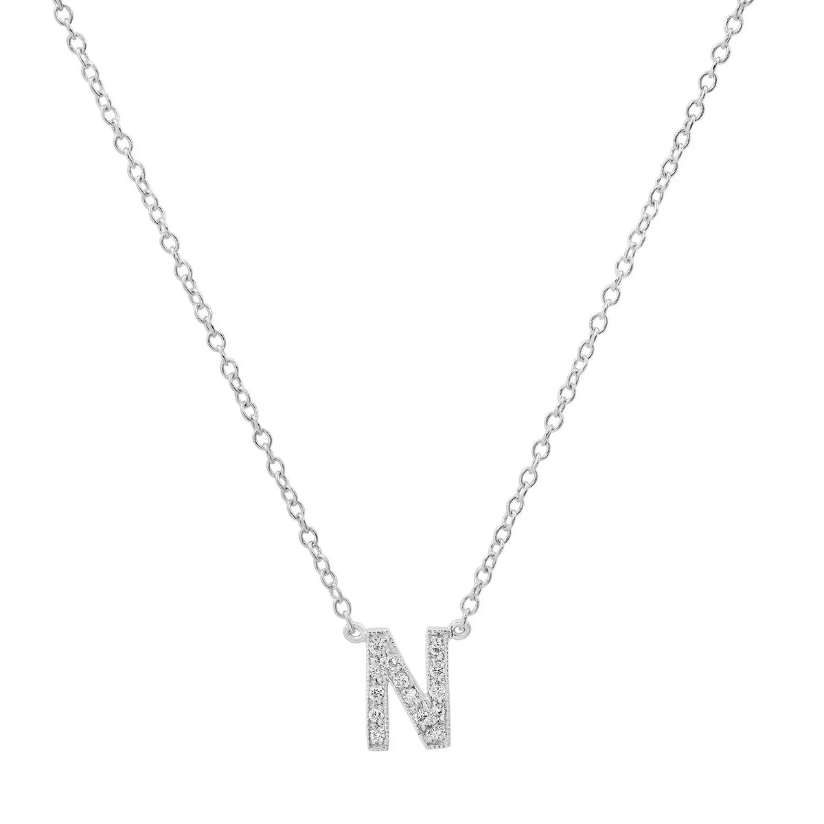 Dainty Diamond Initial Necklace Paul Jewelry Inc