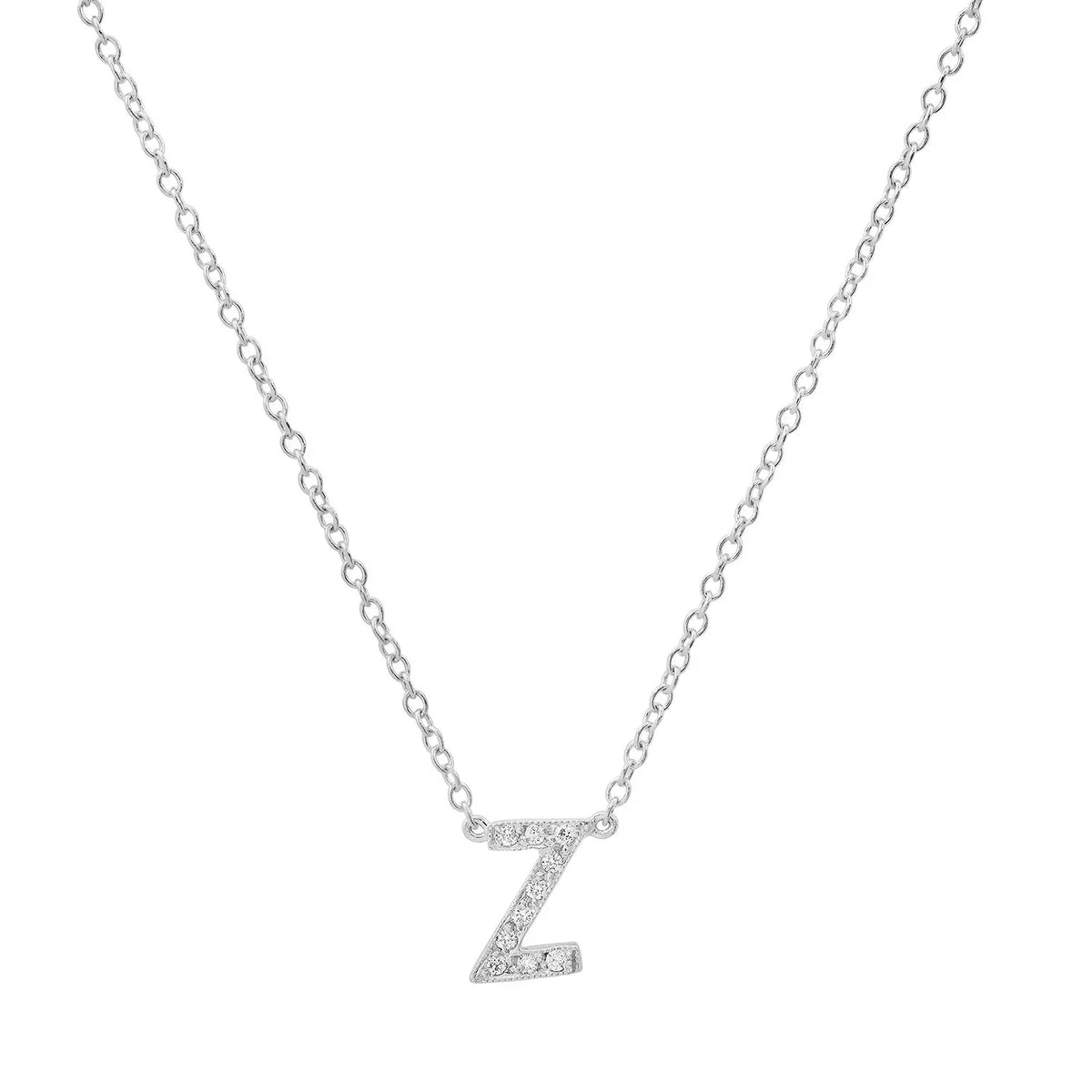 Dainty Diamond Initial Necklace Paul Jewelry Inc