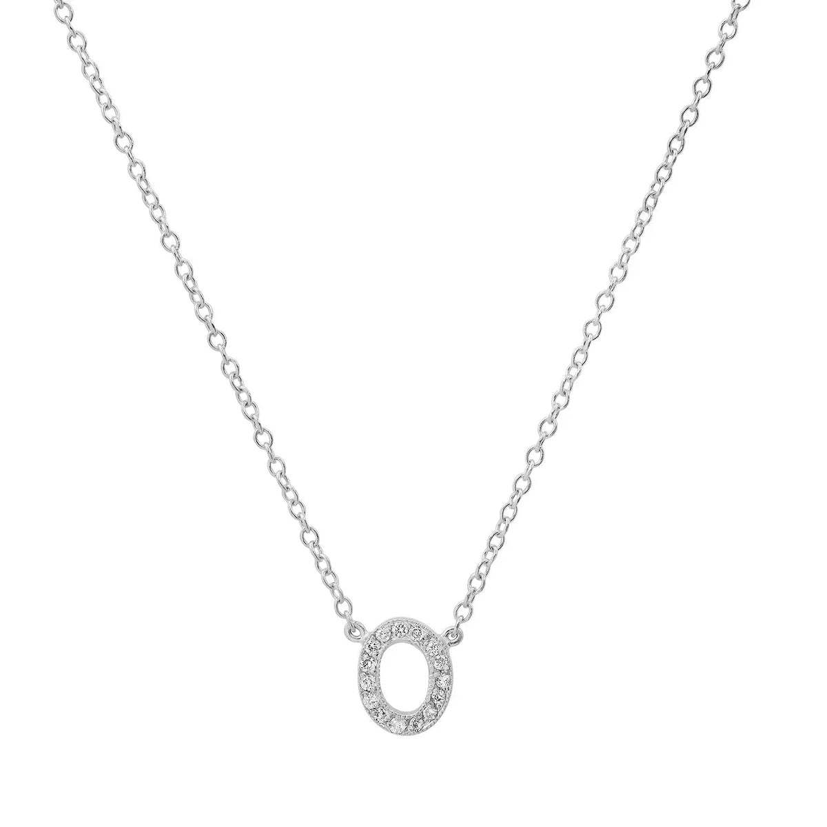 Dainty Diamond Initial Necklace Paul Jewelry Inc