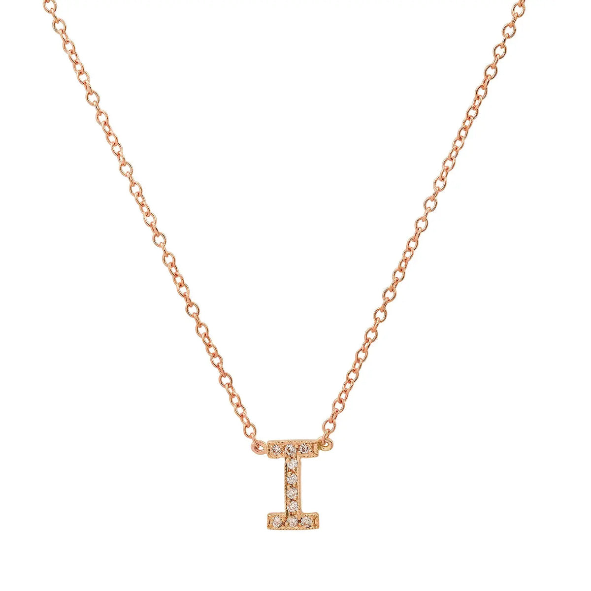 Dainty Diamond Initial Necklace Paul Jewelry Inc