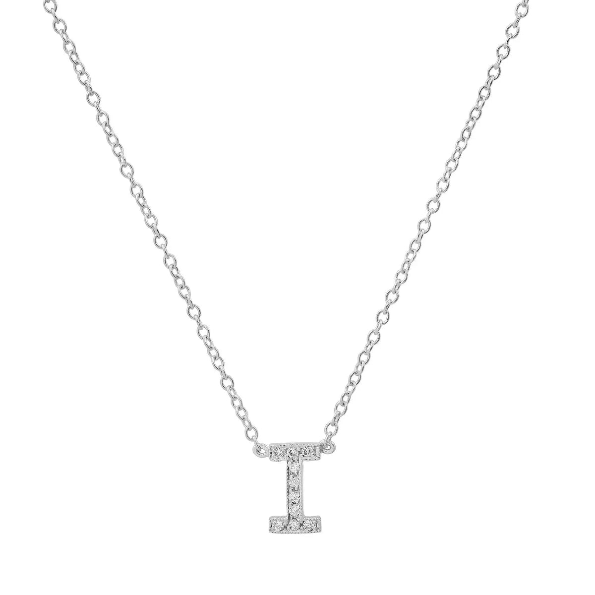 Dainty Diamond Initial Necklace Paul Jewelry Inc