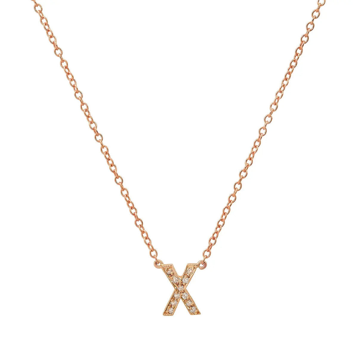 Dainty Diamond Initial Necklace Paul Jewelry Inc