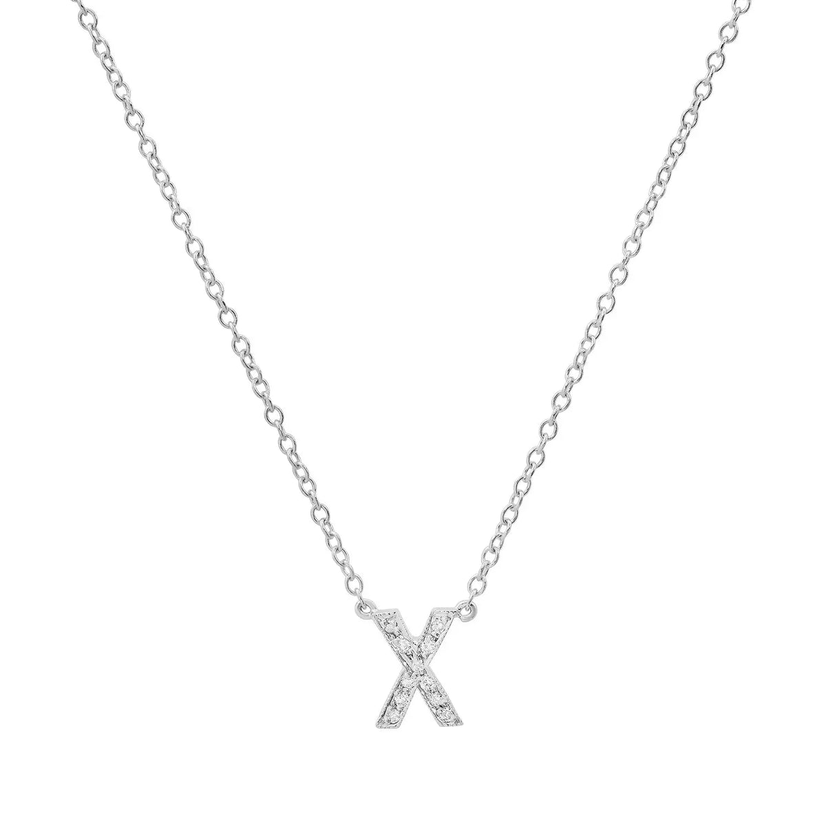 Dainty Diamond Initial Necklace Paul Jewelry Inc