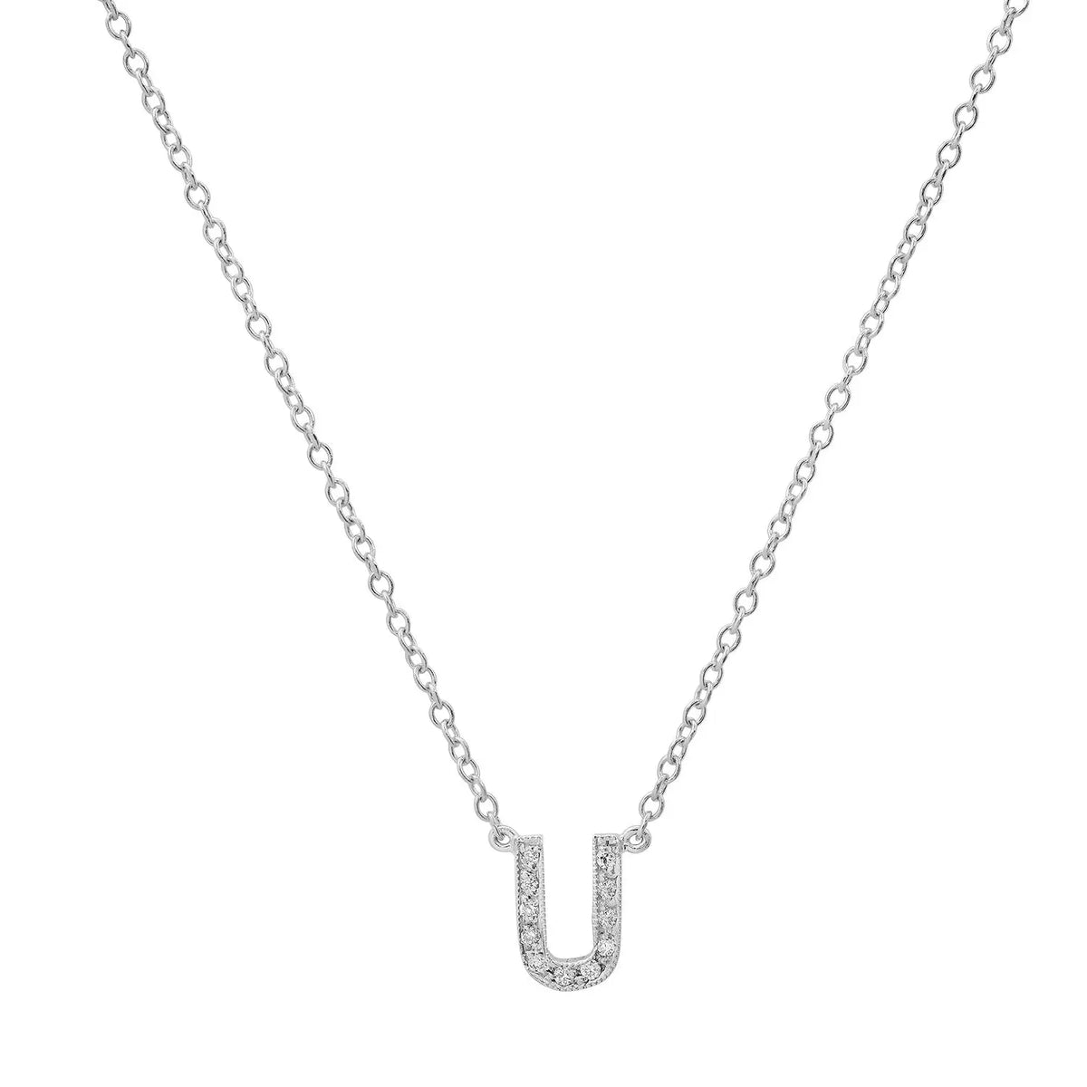 Dainty Diamond Initial Necklace Paul Jewelry Inc