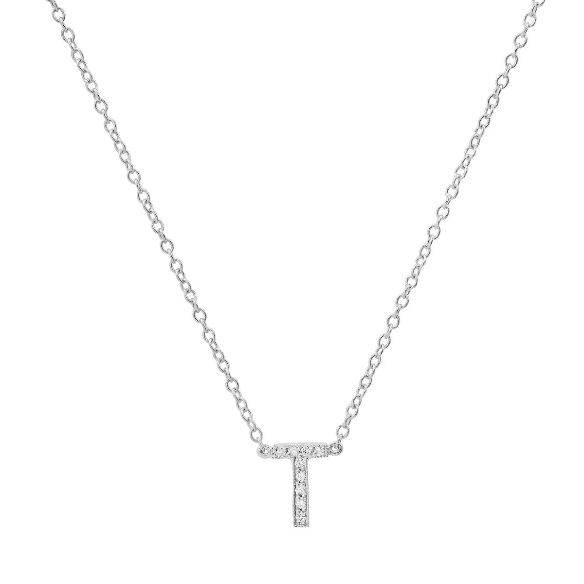 Dainty Diamond Initial Necklace Paul Jewelry Inc