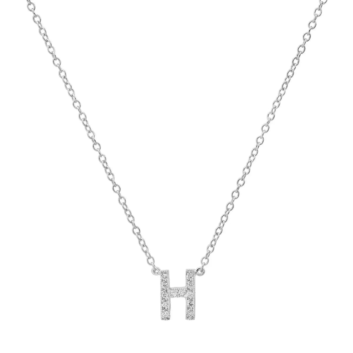 Dainty Diamond Initial Necklace Paul Jewelry Inc