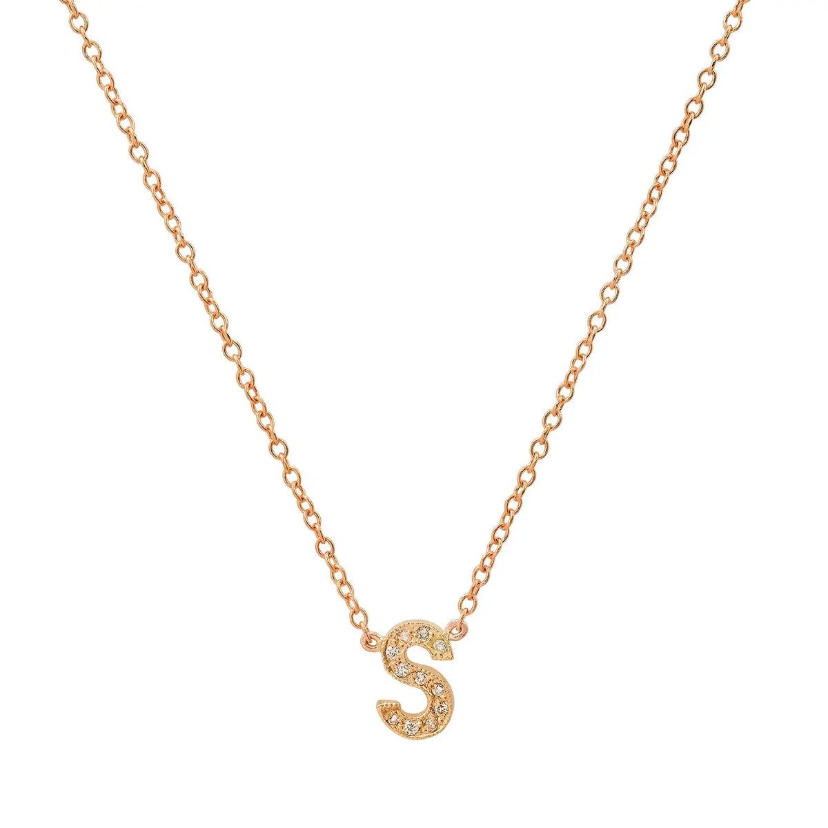 Dainty Diamond Initial Necklace Paul Jewelry Inc