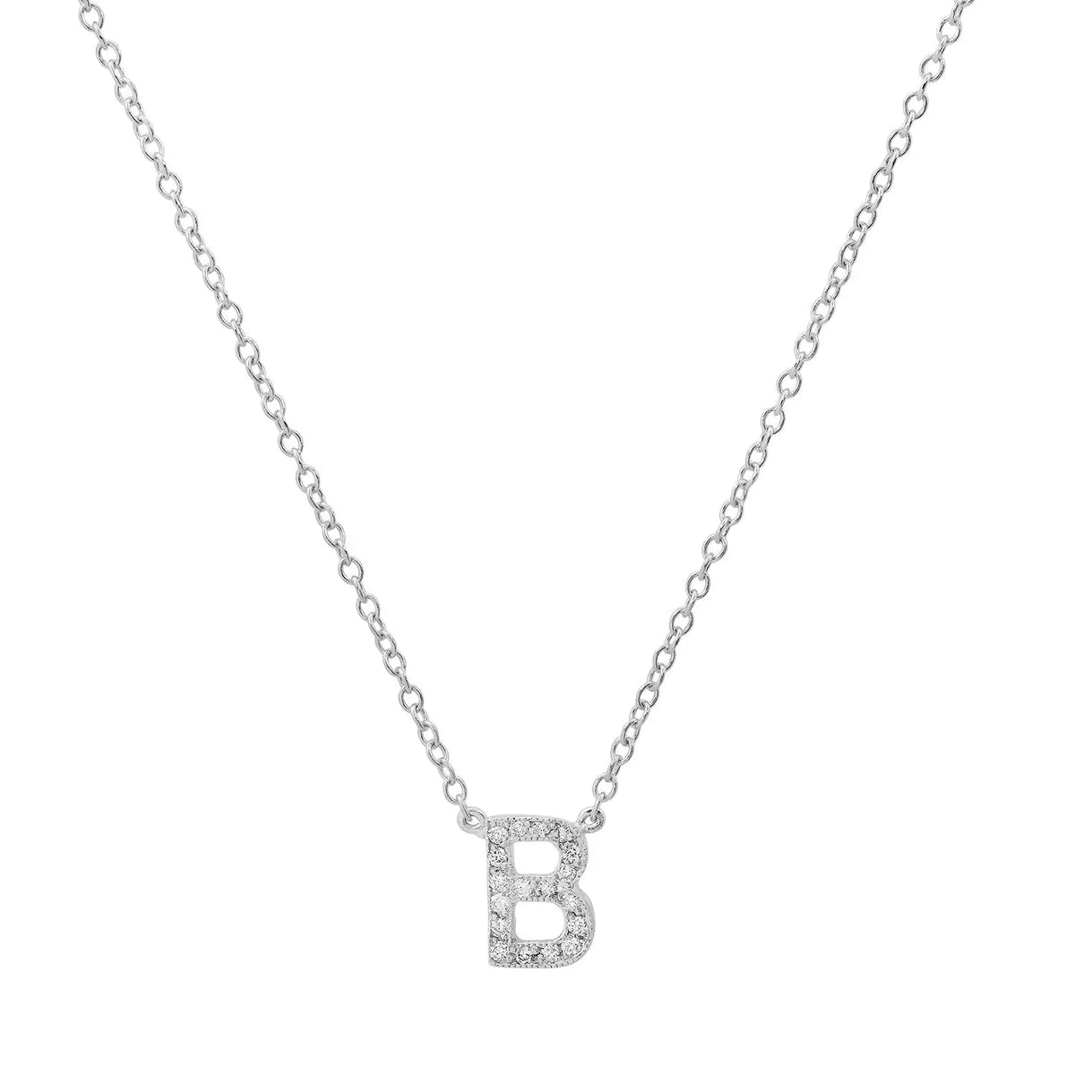 Dainty Diamond Initial Necklace Paul Jewelry Inc