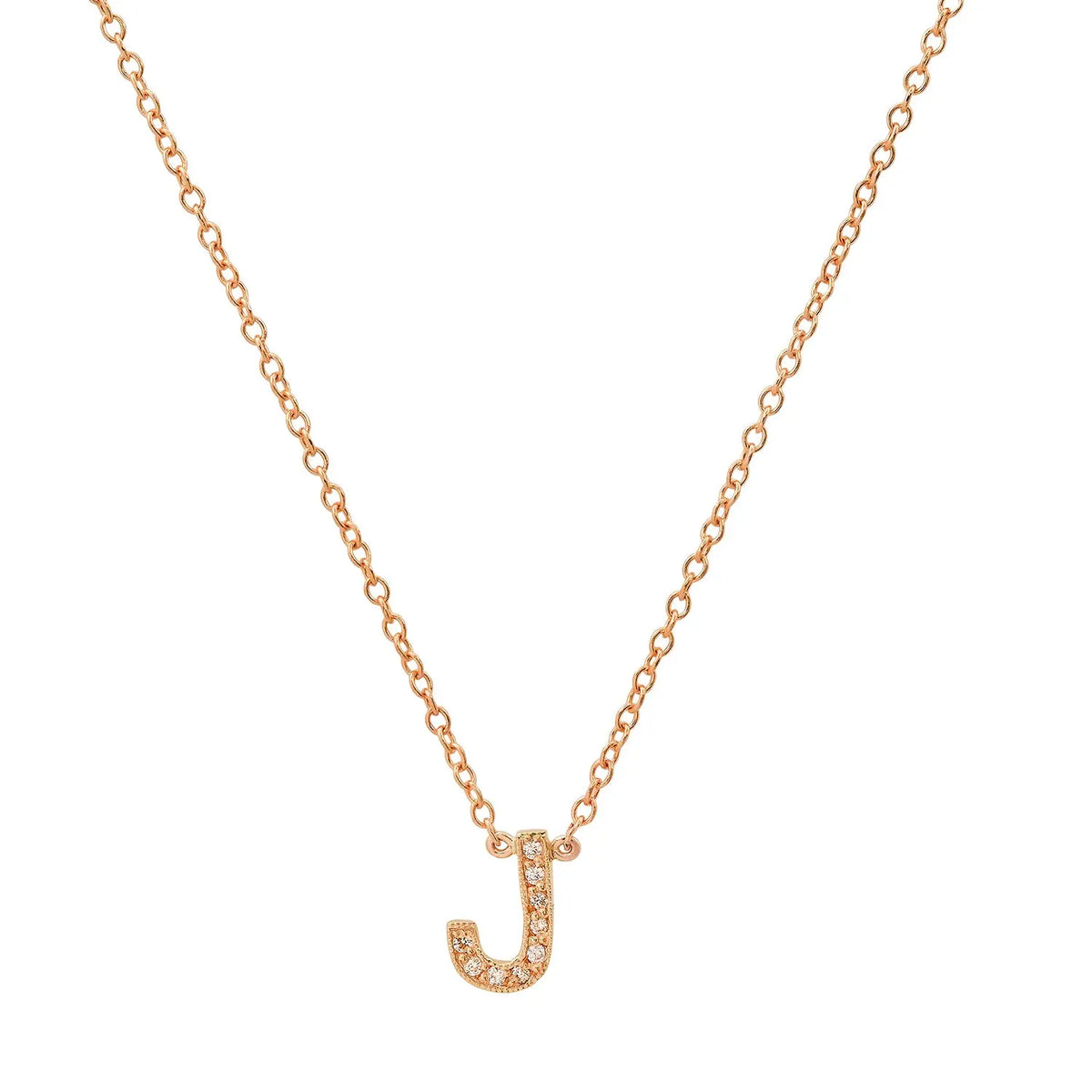 Dainty Diamond Initial Necklace Paul Jewelry Inc