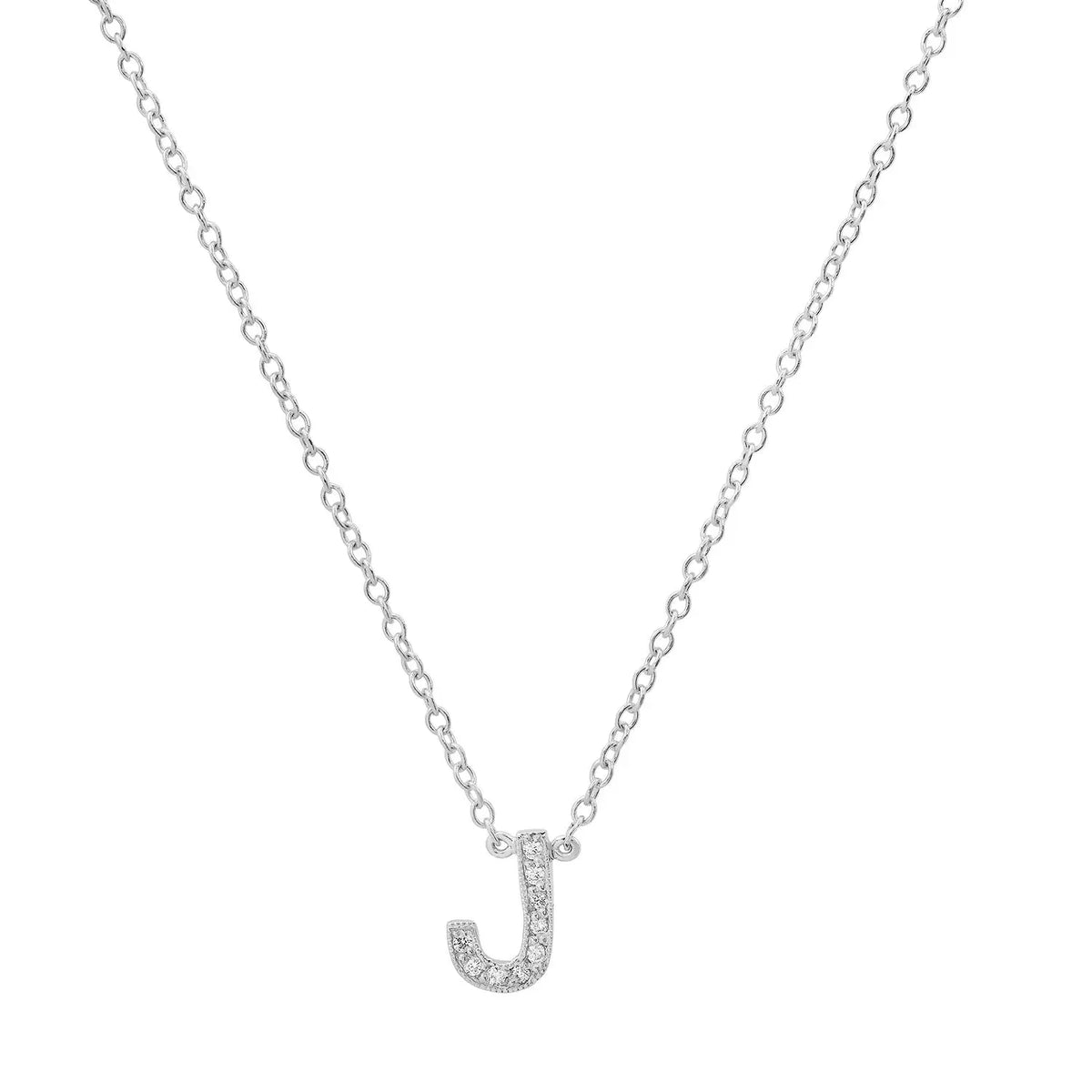 Dainty Diamond Initial Necklace Paul Jewelry Inc