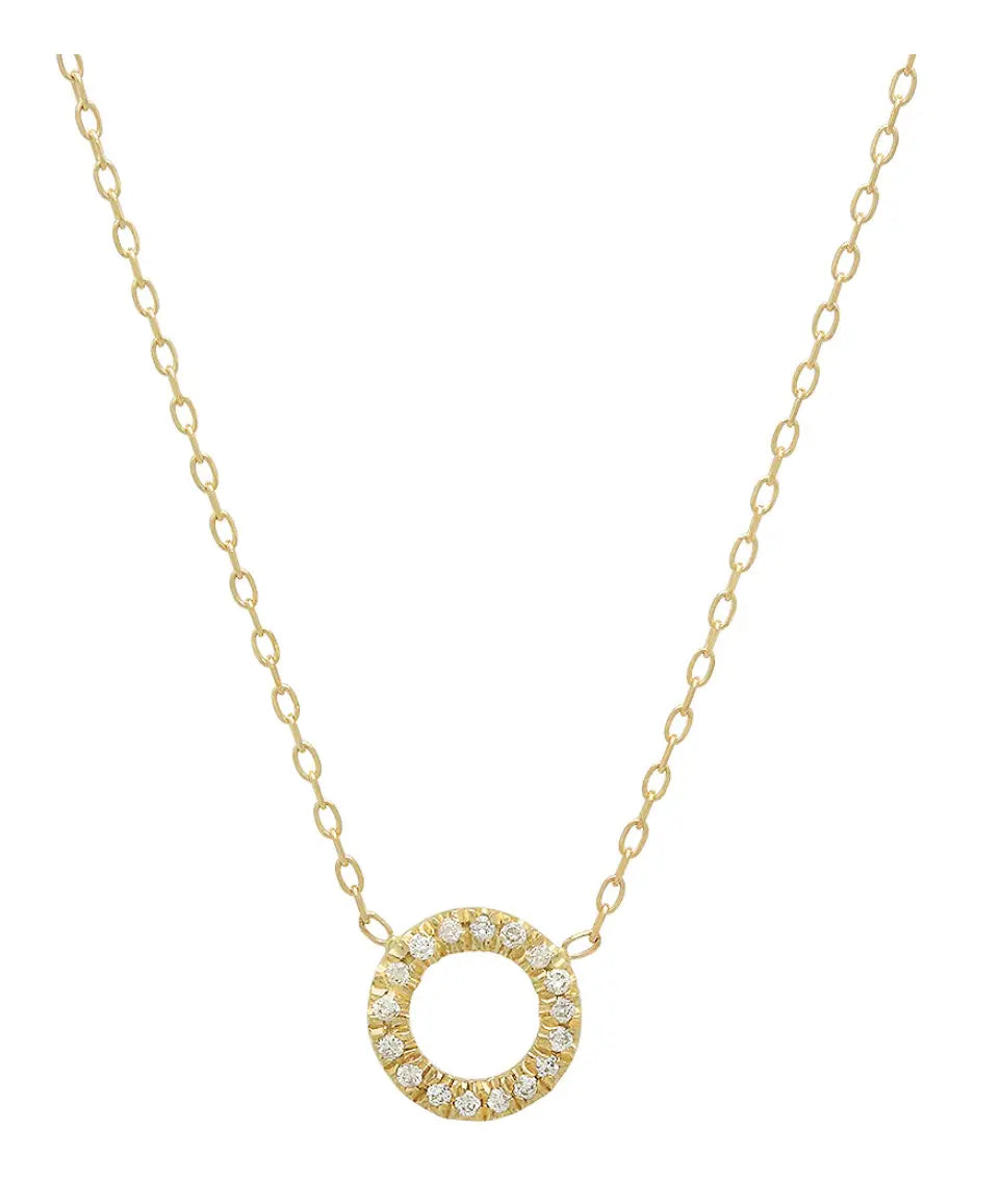 Circle Diamond Necklace Paul Jewelry Inc