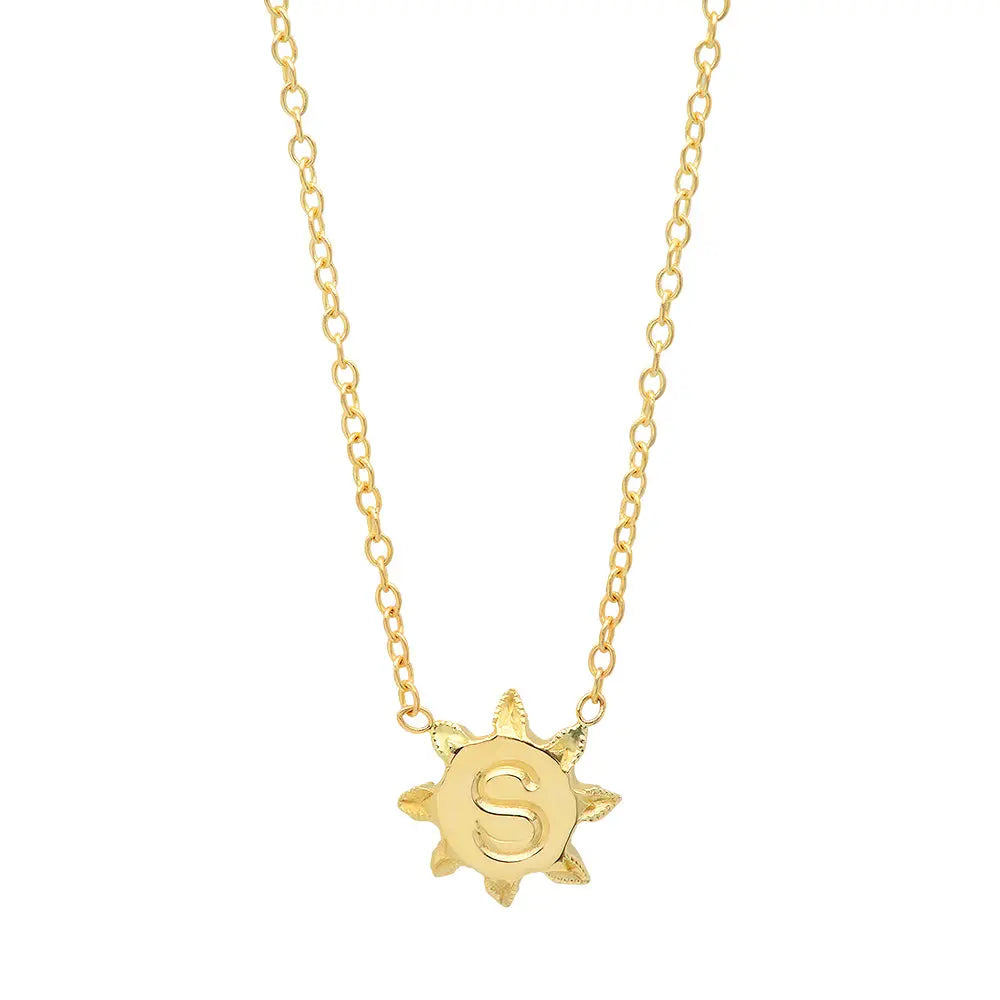 Sunshine Initial Necklace Paul Jewelry Inc