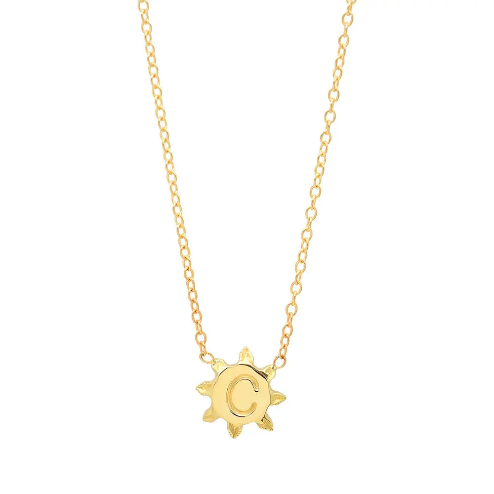 Sunshine Initial Necklace Paul Jewelry Inc